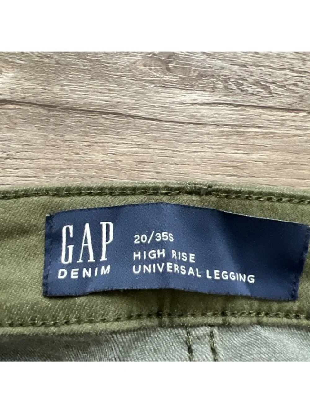 Gap High Rise Jegging Womens 20 Short Green Full Length NWT - Picture 3 of 16